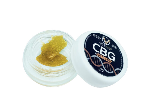 CBG Wax Dabs Concentrates with CBD Distillate Natural Hemp Terpenes Vesta CBD